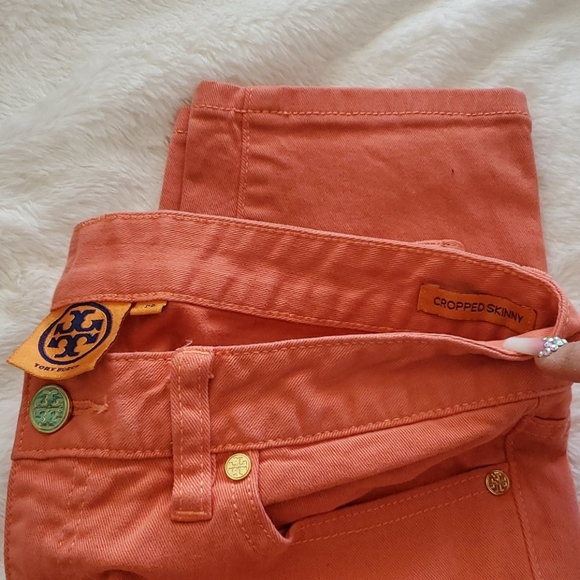 Tory Burch salmon jeans - Picture 3 of 7